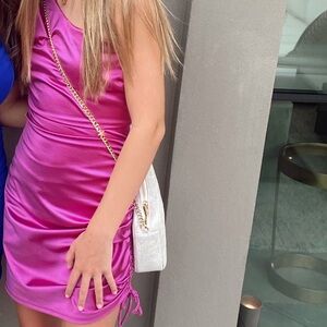 purple homecoming dress